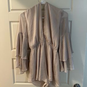 Long sleeve shimmery romper